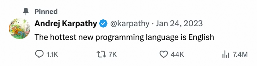 «Самый популярный новый язык программирования — английский»